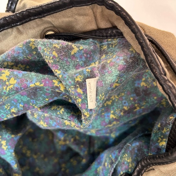 Kirra Pac-sun Backpack Shoulder Bag Satchel Y2K Brown Cotton Floral Floral - Picture 9 of 14